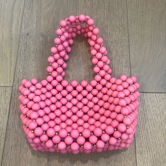 Lovers + Friends Handbags - Pink Beaded Purse